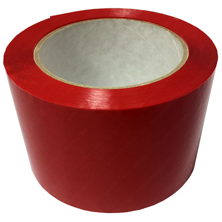 ELECTRIDUCT Heavy Duty Industrial Grade Shipping Tape- 3" x 110yds- Red(4 Rolls) TAPE-PACKING-3-4PK-RD